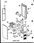 Cabinet parts (gc65dm-2/p96523-1f) (gc80dm-3/p96523-2f) (gc105dm-3/p96523-3f) (gc120dm-3.5/p96523-4f) (gc140dm-4/p96523-5f)