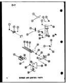 Burner and control parts (gc65dm-2/p96523-1f) (gc80dm-3/p96523-2f) (gc105dm-3/p96523-3f) (gc120dm-3.5/p96523-4f) (gc140dm-4/p96523-5f)