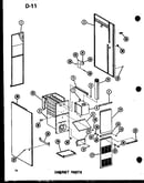 Cabinet parts (gce65dm-2/p96525-1f) (gce80dm/p96525-2f) (gce80dm-3/p96525-3f) (gce105dm/p96525-4f) (gce105dm-3/p96525-5f) (gce120dm/p96525-6f) (gce120dm-3.5/p96525-7f)
