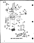 Belt drive blower parts