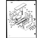 Amana GSE120DM-5/P96594-4F cabinet assembly diagram