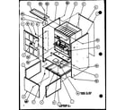Amana GHN115A50/P9961512F cabinet assembly diagram