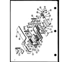 Amana GS75DN3/P1107601F cabinet assembly diagram
