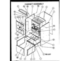 Amana GUC090X50A/P1173605F cabinet assembly diagram