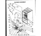 Amana GUC115X50A/P1173606F blower assembly diagram