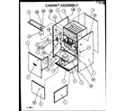 Amana GUX090B35A/P1161704F cabinet assembly diagram