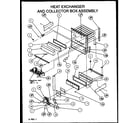 Amana GUX070X30A/P1161708F heat exchanger and collector box assembly diagram