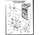 Amana GUX090B35A/P1161704F control box assembly and components diagram