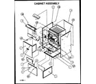 Amana GUD045X30A/P1164507F cabinet assembly diagram