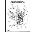 Amana GUD115C50A/P1164506F partition/tube assembly & cabinet assembly (con't) diagram