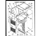 Amana GCI090D50A/P1155305F cabinet assembly diagram