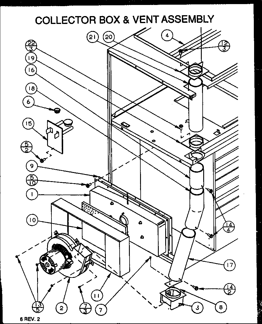 COLLECTOR BOX & VENT ASSEMBLY