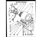 Amana GCI045X25A/P1155309F blower assembly (gci045d25a/p1155301f) (gci045x25a/p1155309f) (gci070d35a/p1155302f) (gci070x35a/p1155310f) diagram