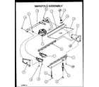 Amana GCI090X50A/P1155312F manifold assembly diagram