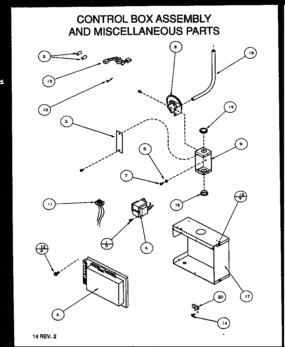 Control box and miscellaneous parts
