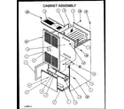Amana GUI140E50A/P1159916F cabinet assembly diagram