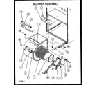 Amana GUI090E30A/P1159913F blower assembly diagram