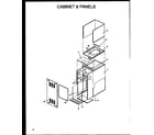 Amana GMI080B30A/P1171704F cabinet & panels diagram