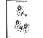 Amana GMI080B30A/P1171704F blower assembly diagram