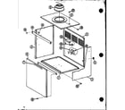 Amana ERGW0012-1A/P68191-1F cabinet assembly diagram