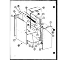 Amana EBWC6015M-A/P69389-1F cabinet assembly diagram