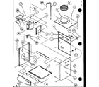 Amana ERGW00171B/P1125403F cabinet assembly diagram