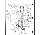 Amana ERGW00171B/P1125403F motor pump assembly and heat transfer module diagram
