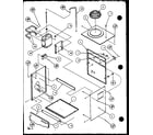 Amana ERGW00121A/P6819106F cabinet assembly diagram