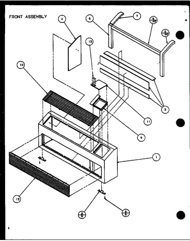 Front assembly (pth15350edg/p1113204r) (pth12350edg/p1113205r)