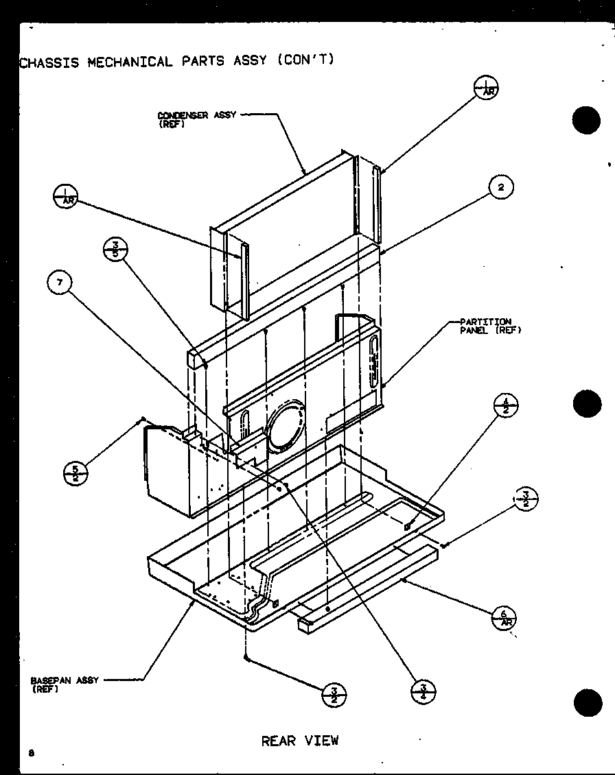 CHASSIS MECHANICAL PARTS ASSY (PTH15350EDG/P1113204R) (PTH12350EDG/P1113205R)