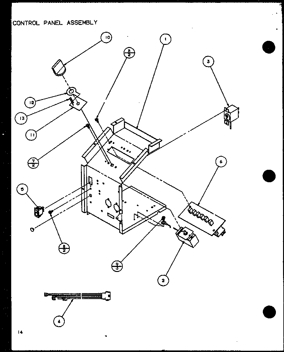 Control panel assembly (pth15350edg/p1113204r) (pth12350edg/p1113205r)