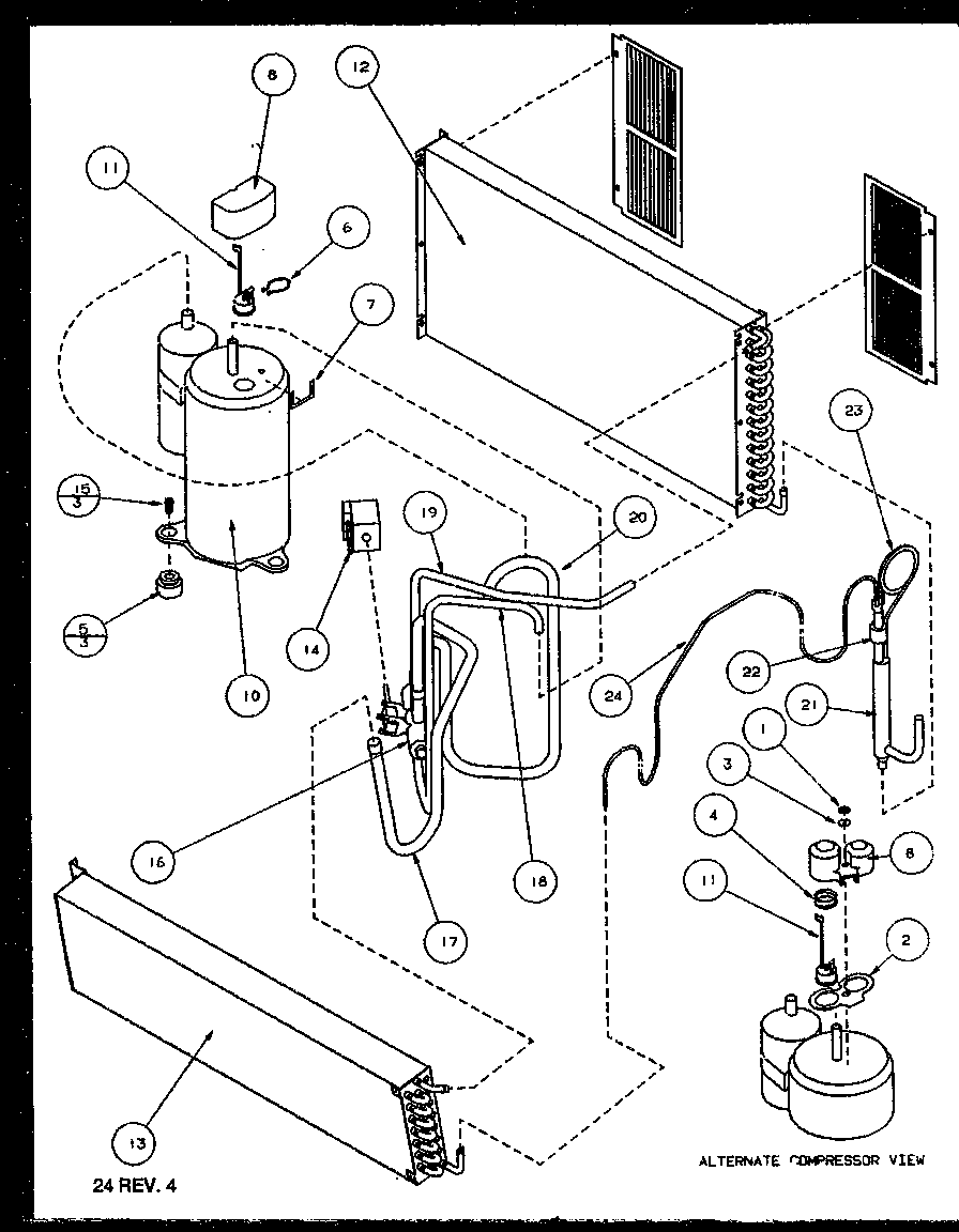ALTERNATE COMPRESSOR VIEW H617E13@ALTERNATE COMPRESSOR VIEW