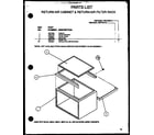 Amana BHK01C/P1101701C parts list diagram