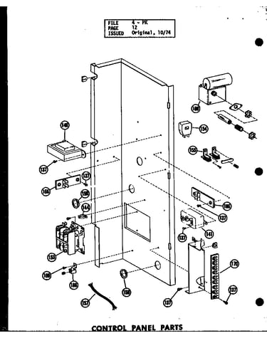 Control panel parts (pk2-1h/p55196-1c) (pk2-1h/p55196-7c) (pk2.5-1h/p55196-2c) (pk2.5-1h/p55196-8c) (pk3-1h/p55196-3c) (pk3-1h/p55196-9c) (pke3-3h/p55196-18c)