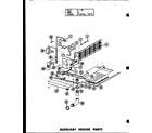 Amana PK3-1H/P55196-9C auxiliary heater parts (d54444-1/p54444-1c) (d54444-2/p54444-2c) diagram