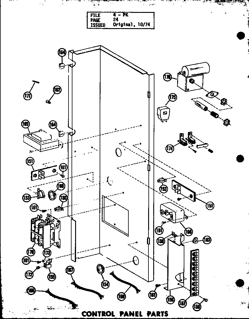 CONTROL PANEL PARTS (PK3.5-1K/P55197-1C) (PK3.5-1K/P55197-7C) (PK4-1J/P55197-2C) (PK4-1J/P55197-8C) (PK4-3J/P55197-3C) (PK4-3J/P55197-9C) (PK5-1J/P55197-4C) (PK5-1J/P55197-10C) (PK5-3J/P55197-5C) (PK5-3J/P55197-11C) (PKE5-3K/P55197-22C)