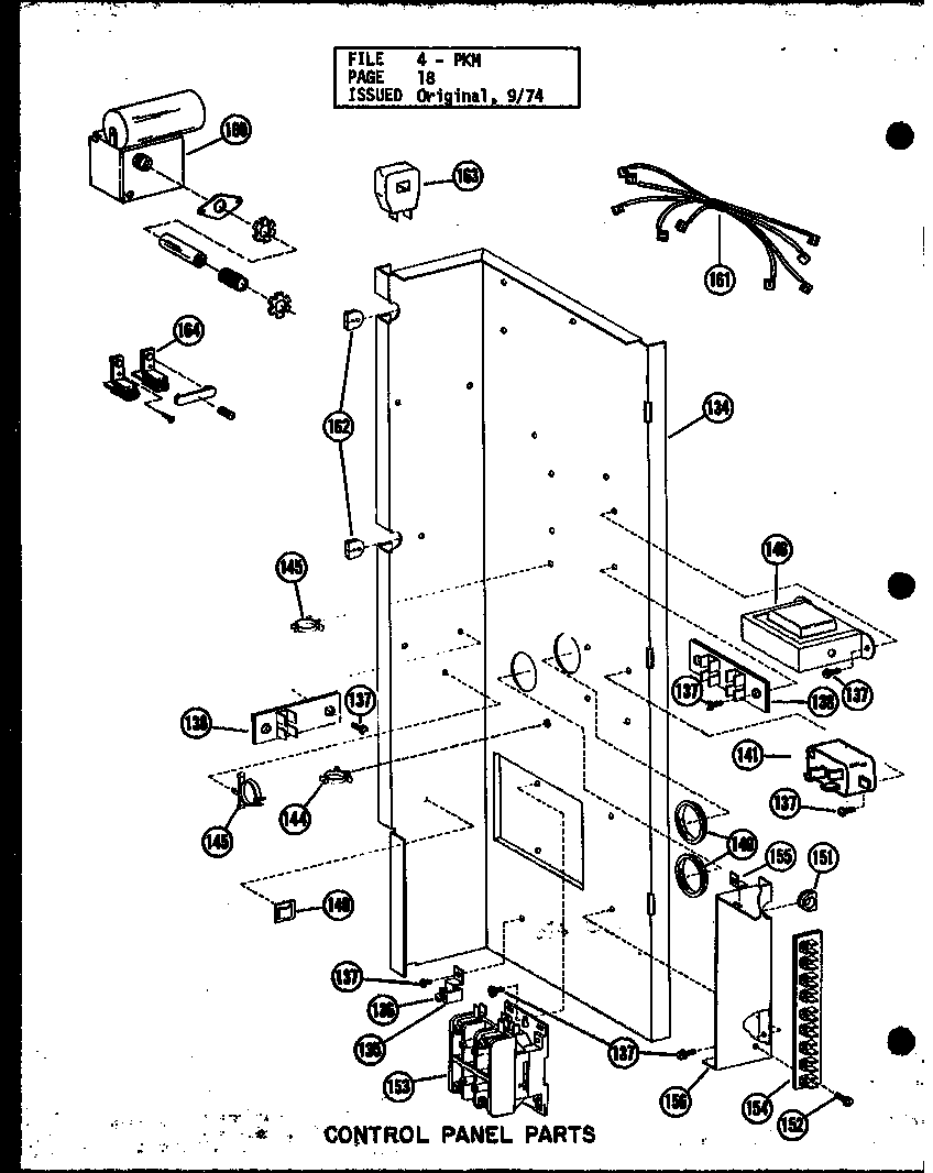 CONTROL PANEL PARTS (PKM2.5-1J/P55196-4C) (PKM2.5-1J/P55196-10C) (PKM3-1H/P55196-5C) (PKM3-1H/P55196-11C)