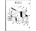 Amana PK3-1H/P55196-21C cabinet assembly diagram