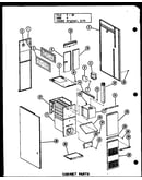 Cabinet parts (gc-65de/p96331-1f) (gc-80de/p96331-3f) (gc-105de/p96331-5f) (gc-120de/p96331-8f)