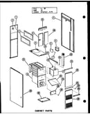 Cabinet parts (gc-65de-2/p96331-2f) (gc-80de-3/p96331-4f) (gc-105de-3/p96331-7f)