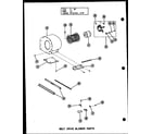 Amana GC-105DE-3/P96331-7F belt drive blower parts (gc-65de-2/p96331-2f) (gc-80de-3/p96331-4f) (gc-105de-3/p96331-7f) diagram