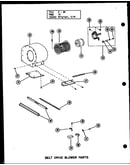 Belt drive blower parts (gc-65de-2/p96331-2f) (gc-80de-3/p96331-4f) (gc-105de-3/p96331-7f)