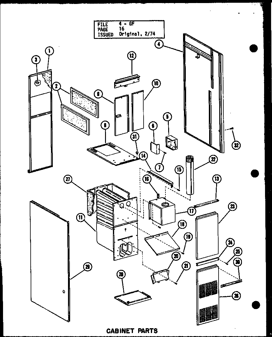 Cabinet parts (gc-140e/p96331-10f) (gc-105e-3/p96331-6f) (gc-120e-4/p96331-9f) (gc-140e-5/p96331-11f)
