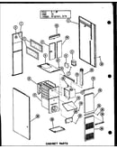 Cabinet parts (gc-140e/p96331-10f) (gc-105e-3/p96331-6f) (gc-120e-4/p96331-9f) (gc-140e-5/p96331-11f)