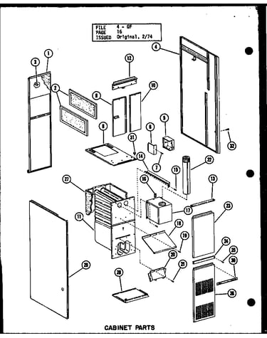 Cabinet parts (gc-140e/p96331-10f) (gc-105e-3/p96331-6f) (gc-120e-4/p96331-9f) (gc-140e-5/p96331-11f)