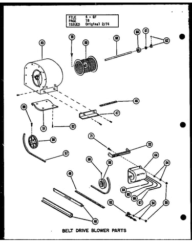 Belt drive blower parts (gc-140e/p96331-10f) (gc-105e-3/p96331-6f) (gc-120e-4/p96331-9f) (gc-140e-5/p96331-11f)