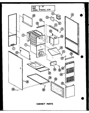 Cabinet parts (gh-65de/p96324-1f) (gh-80de/p96324-4f) (gh-105de/p96324-8f) (gh-120de/p96324-12f) (gh-140de/p96324-16f)