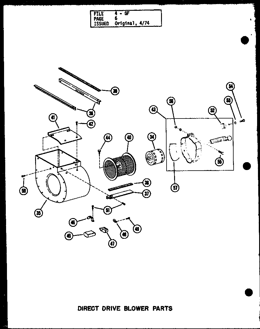 Direct drive blower parts (gh-65de/p96324-1f) (gh-80de/p96324-4f) (gh-105de/p96324-8f) (gh-120de/p96324-12f) (gh-140de/p96324-16f)