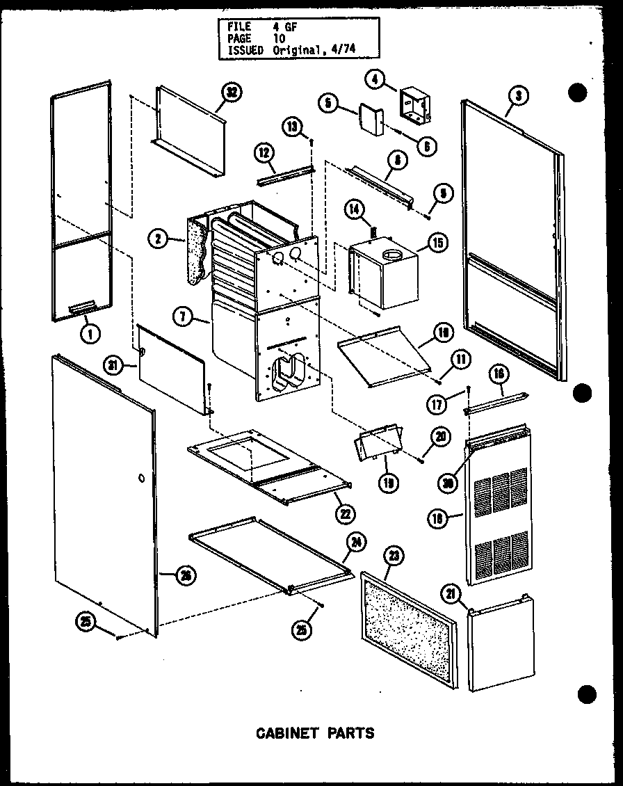 Cabinet parts (gh-65de-2/p96324-2f) (gh-80de-3/p96324-6f) (gh-80de-4/p96324-22f) (gh-105de-3/p96324-10f) (gh-120de-4/p96324-14f) (gh-120de-5/p96324-23f) (gh-140de-4/p96324-18f) (ghm-80de-4/p96324-24f) (ghm-120de-5/p96324-25f)