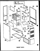 Cabinet parts (gh-65de-2/p96324-2f) (gh-80de-3/p96324-6f) (gh-80de-4/p96324-22f) (gh-105de-3/p96324-10f) (gh-120de-4/p96324-14f) (gh-120de-5/p96324-23f) (gh-140de-4/p96324-18f) (ghm-80de-4/p96324-24f) (ghm-120de-5/p96324-25f)